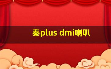 秦plus dmi喇叭